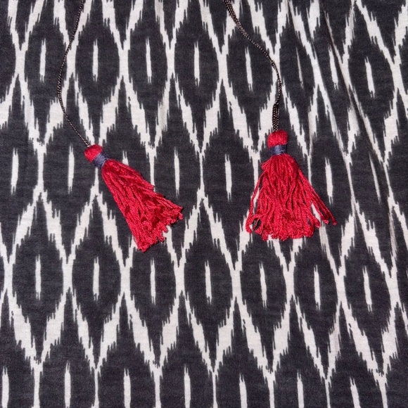 ANTHROPOLOGIE OS • XS 3/4 SLEEVE BOHO TOP • EXCELLENT CONDITION - Picture 4 of 13